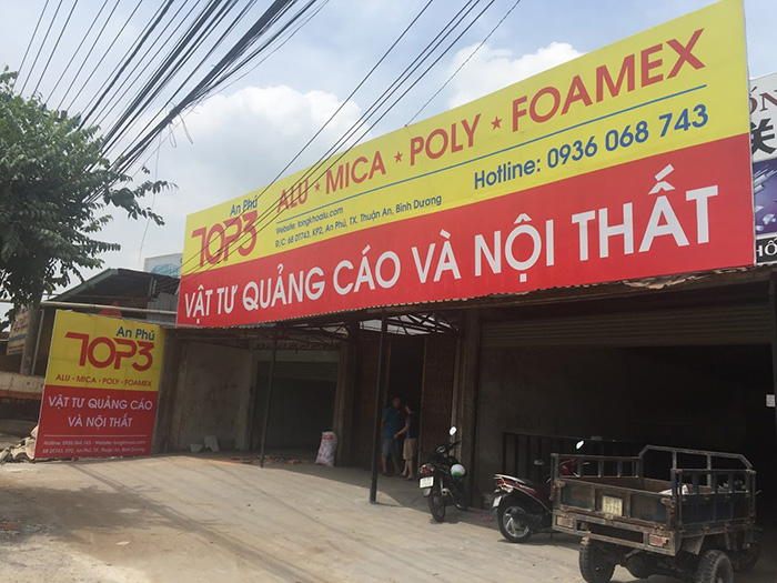 Đại lý alu mica poly tại An Phú, Thuận An, Bình Dương.